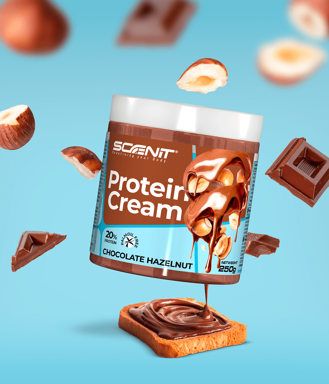 Protein Cream - Deliciosa crema proteica con 20% de proteína, sin aceite de palma - 250 g