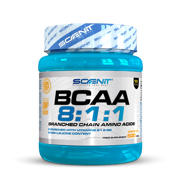 BCAA 8:1:1 en 150 y 500 tabletas, reforzado con Vitaminas B1 y B6