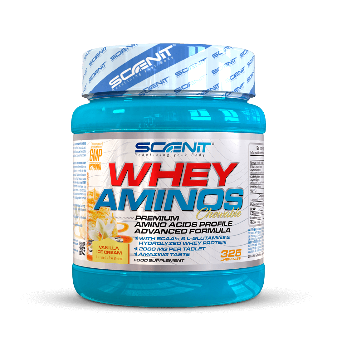 Whey Aminos - Aminoácidos masticables saborizados con proteína